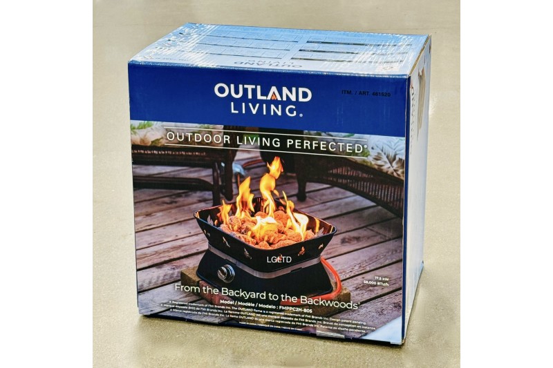 Outland Living Firecube with Cover & Carry Kit Portable Gas Fire Pit