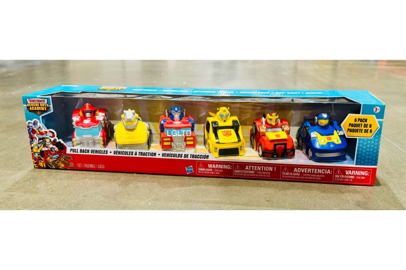 Transformers Rescue Bots Academy Pull Back Cars 6 Pack