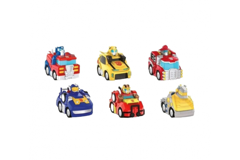Transformers Rescue Bots Academy Pull Back Cars 6 Pack