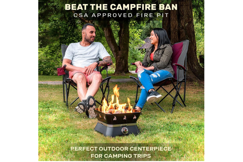 Outland Living Firecube with Cover & Carry Kit Portable Gas Fire Pit