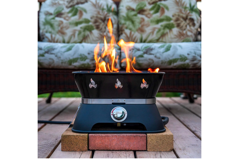 Outland Living Firecube with Cover & Carry Kit Portable Gas Fire Pit