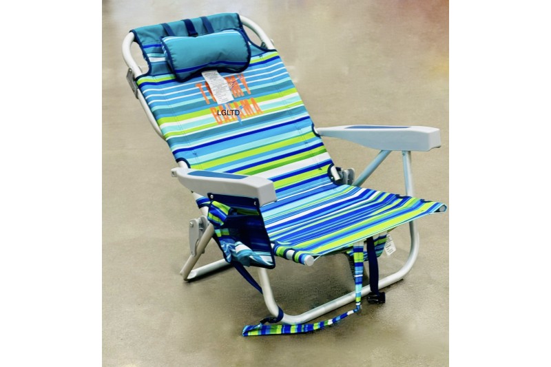 Tommy Bahama Old Bahama Bay Beach Chair Blue Colour Stripe 