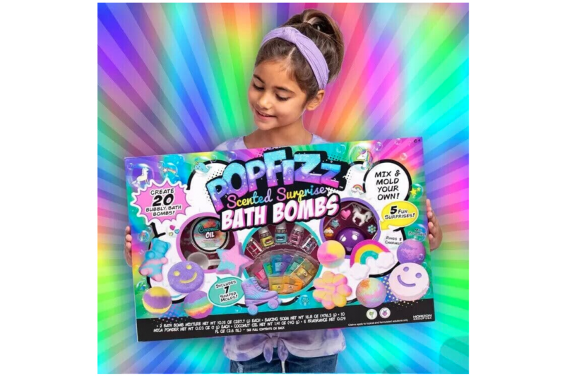 Pop Fizz Magical Scented Bath Bomb Kit Mix & Make Your Own 20 Pack