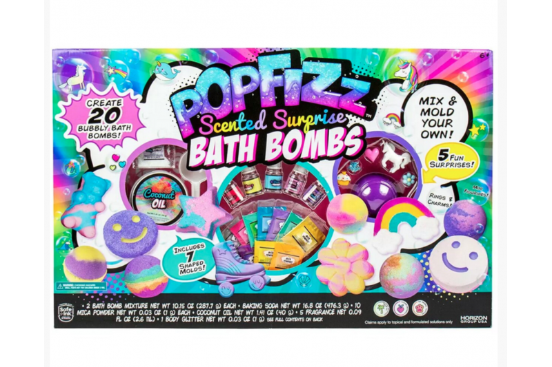 Pop Fizz Magical Scented Bath Bomb Kit Mix & Make Your Own 20 Pack
