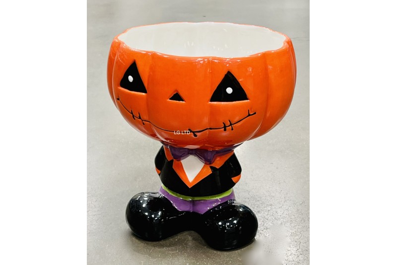 Ceramic Halloween Candy Bowl Jack O Lantern Pumpkin Ceramic Halloween Candy Bowl Jack O Lantern Pumpkin