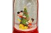 Disney Mickey & Minnie Climbing The Christmas Tree Spinning Water Window Lantern Snow Globe 