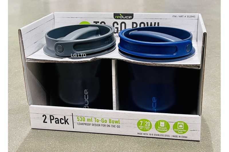 Vacuum Insulated To Go Bowl 530ml 2 Pack by Reduce