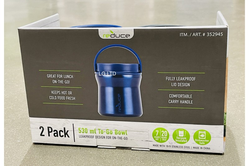 Vacuum Insulated To Go Bowl 530ml 2 Pack by Reduce