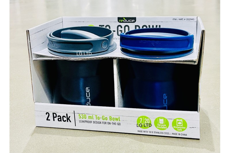 Vacuum Insulated To Go Bowl 530ml 2 Pack by Reduce