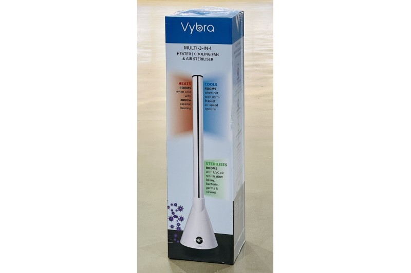 Vybra VS001W 3 in 1 Multi Heater Cooler and UV Purifier White Vybra VS001W 3 in 1 Multi Heater Cooler and UV Purifier White