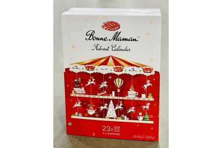 Bonne Maman 2022 LIMITED EDITION Advent Calendar with 23 Mini Fruit Jam Spreads