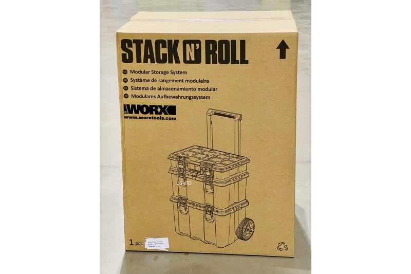 Keter Worx Stack N Roll Mobile Tool Storage System