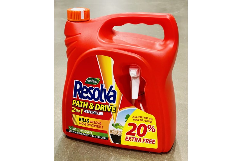 Resolve Path & Drive 2 In 1 Weed killer No Glyphosate 3.6L