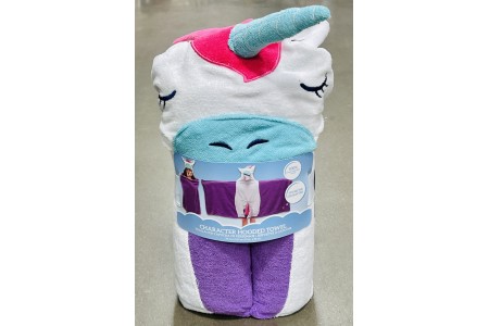 Character Hooded Towel Unicorn