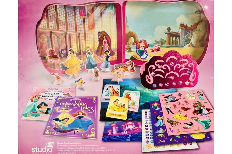 Disney Princess Adventure Box Storybooks Stickers Activity Set