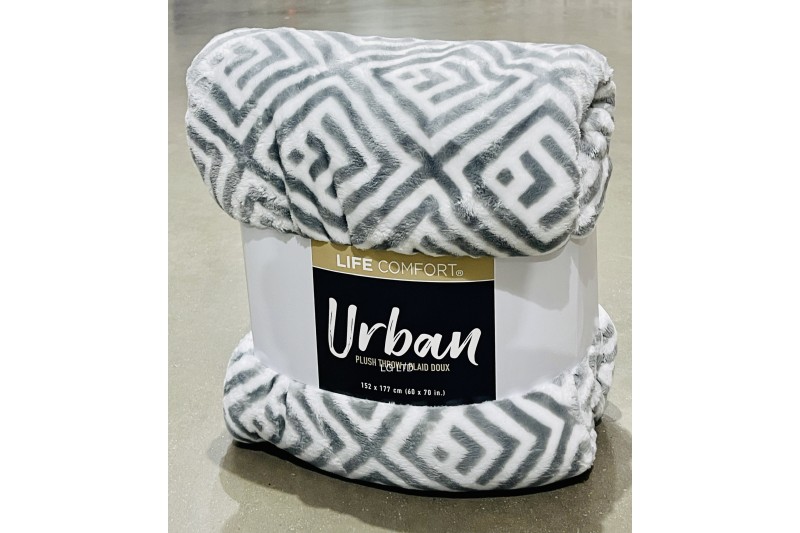 Life Comfort Urban Plush Throw Cream 152 x 177 cm Life Comfort Urban Plush Throw Cream 152 x 177 cm