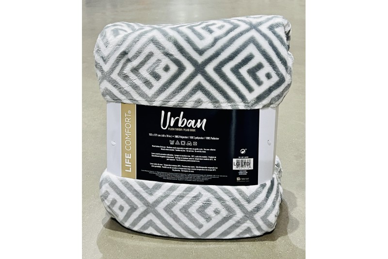 Life Comfort Urban Plush Throw Cream 152 x 177 cm Life Comfort Urban Plush Throw Cream 152 x 177 cm