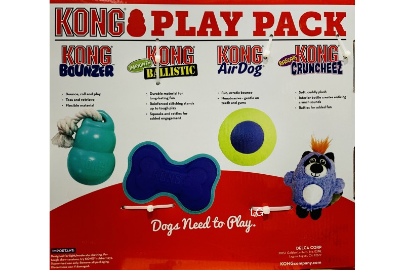 Kong Dog Toy 4 Play Pack