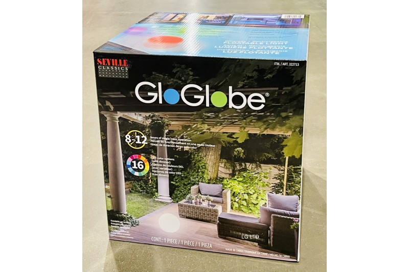 Seville Classics GloGlobe Wireless LED Illuminated Sphere Light