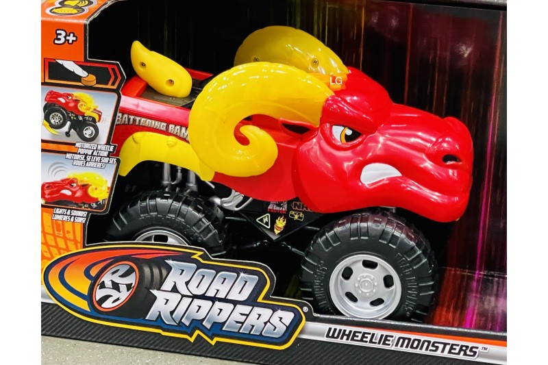 Road Rippers Wheelie Monsters Afterburner & Battering Ram 2 Pack 10 Inch 