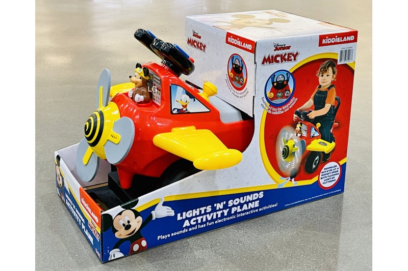 Disney Mickey Mouse Clubhouse Plane Light and Sound Activity Ride On Kiddieland