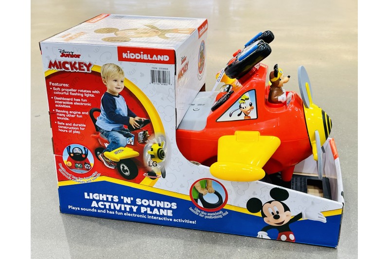 Disney Mickey Mouse Clubhouse Plane Light and Sound Activity Ride On Kiddieland