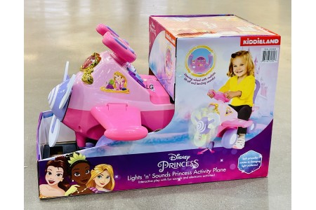 Disney Princess Light and Sound Activity Ride On Activity Plane Kiddieland