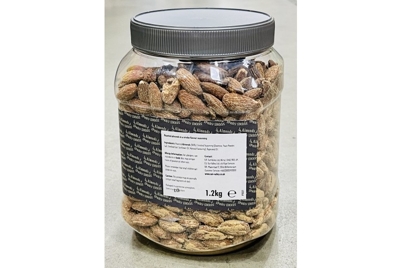 Smokin Roasted Almonds 1.2kg Tub Sun Valley 