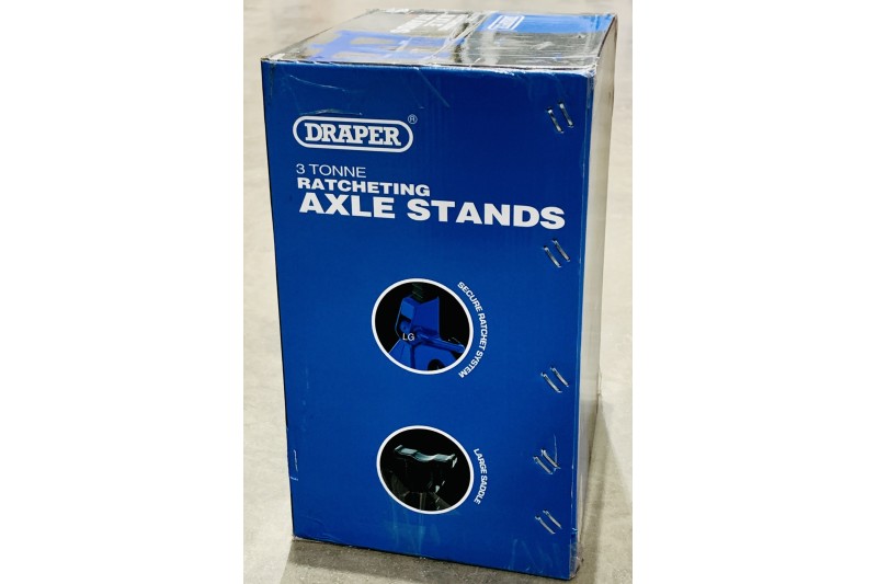 Draper Pair Ratcheting Axle Stand 3 Tonne Capacity