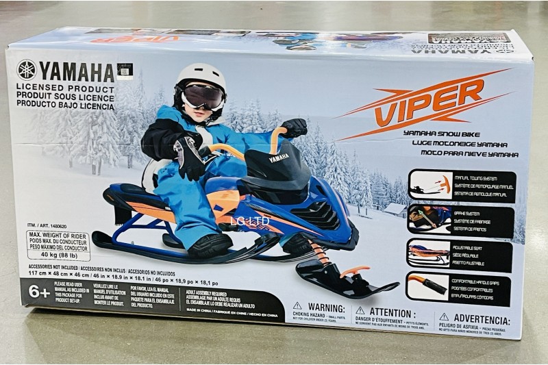 Yamaha Viper Snow Bike Sled Tube Blue / Orange