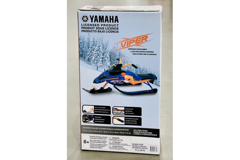 Yamaha Viper Snow Bike Sled Tube Blue / Orange