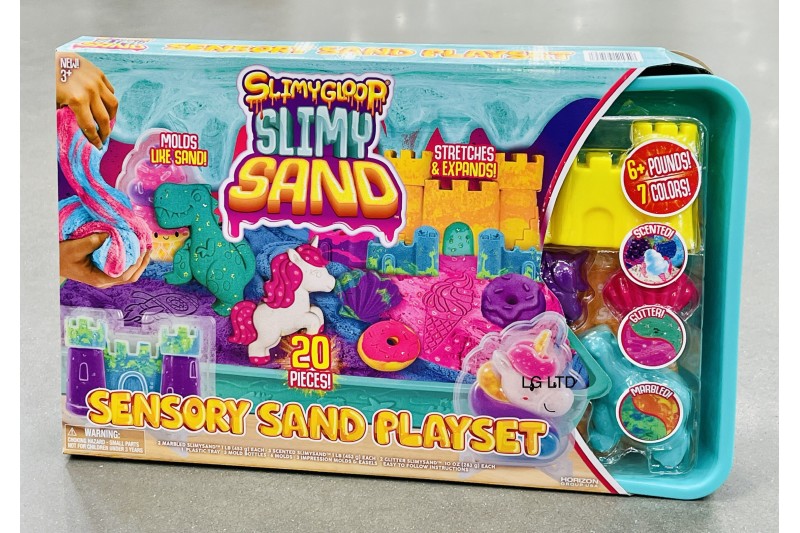 SlimyGloop SlimySand Sensory Sand Playset 20 Piece Slimy Gloop