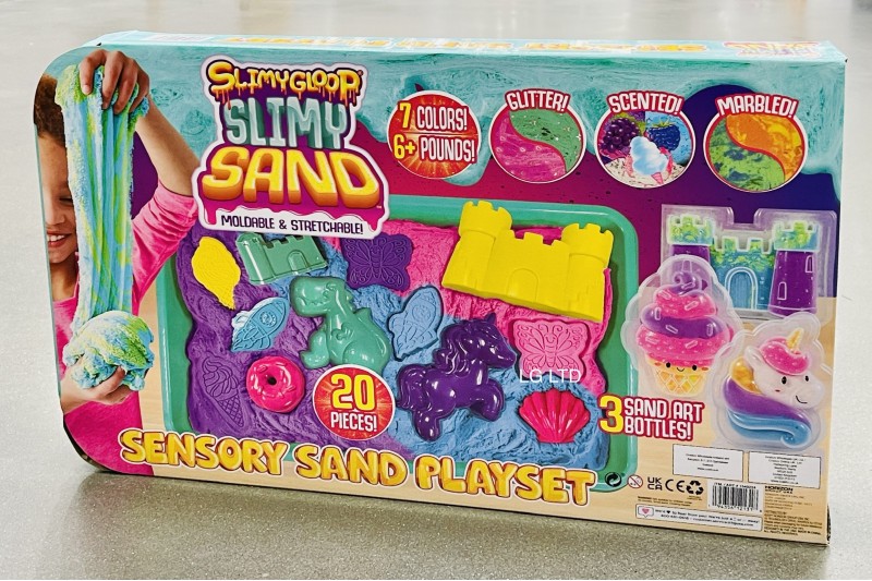 SlimyGloop SlimySand Sensory Sand Playset 20 Piece Slimy Gloop