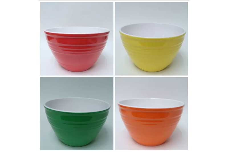 Pandex Melamine Stackable 4 Piece Mixing Bowls Set