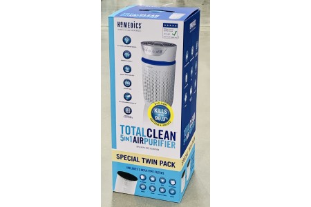 HoMedics TotalClean 5 in 1 Tower AP-T20WTCC-GB  Air Purifier with HEPA & Carbon Filters