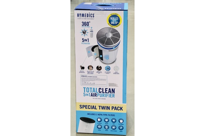 HoMedics TotalClean 5 in 1 Tower AP-T20WTCC-GB  Air Purifier with HEPA & Carbon Filters