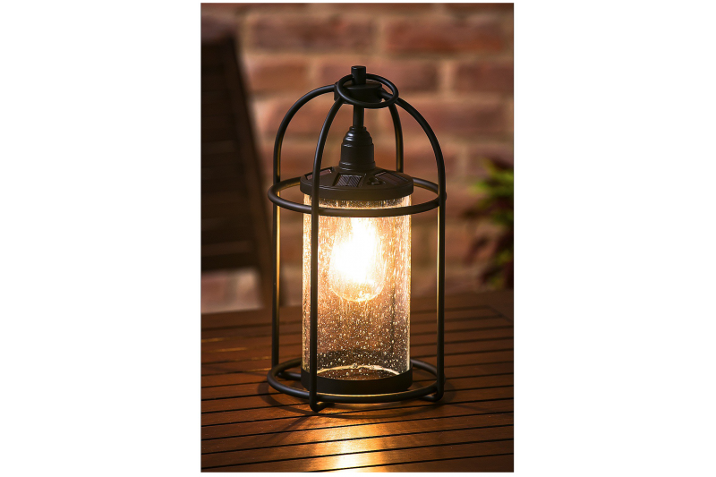 Evergreen Edison Solar LED Lantern 14"