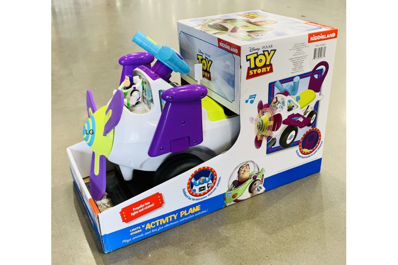 Buzz Lightyear Lights n Sound Activity Plane Ride On Toy Kiddieland