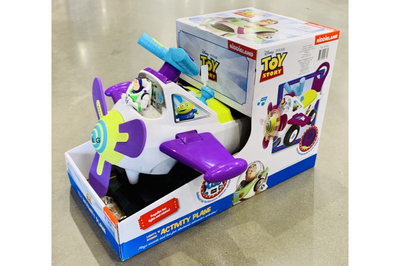 Buzz Lightyear Lights n Sound Activity Plane Ride On Toy Kiddieland