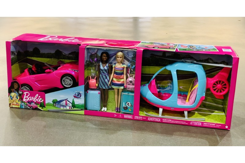 Barbie Girls Getaway Adventure Helicopter and Vehicle Set With 2 Dolls