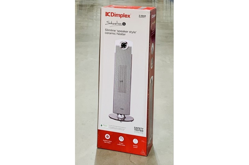 Dimplex Glen 2.5kW Studio G Tower Ceramic Fan Heater in Grey DXSTG25G