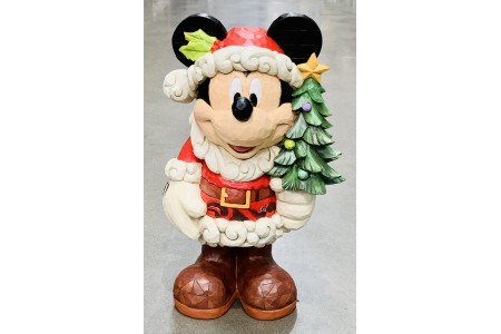 Jim Shore Disney Mickey Mouse Old St. Mick 17 Inch Statue Mickey Mouse as Santa