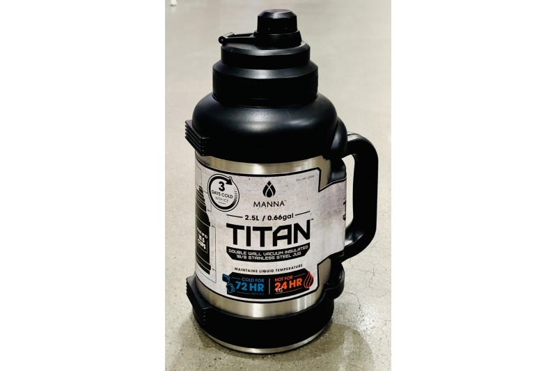 Titan 2.5L Litre Stainless Steel Double Insulated Jug Flask Keeps Hot 24 Hours Titan 2.5L Litre Stainless Steel Double Insulated Jug Flask Keeps Hot 24 Hours