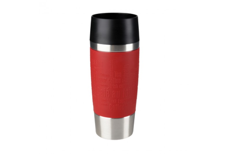 2 Pack Tefal Travel Drinks Mugs Double Wall Insulated Hot or Cold Stainless Steel 