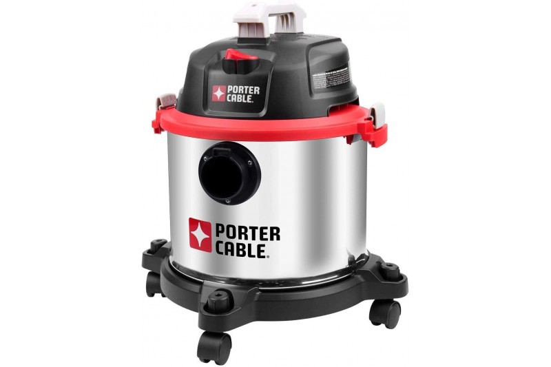 Porter Cable Wet & Dry Vacuum Cleaner 19L 1.5m Hose PCX19406-5B Black