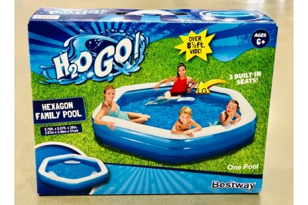Hexagon Family Lounge Pool BestWay 8ft 9" (267 cm) H2O GO