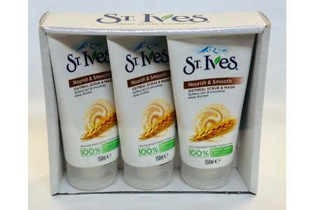 St. Ives Nourish and Smooth Oatmeal Scrub and Mask 150 ml x 3