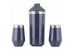 Stainless Steel Wine Cooler Set Opaque Gloss Denim by Reduce 3 Pack Blue
