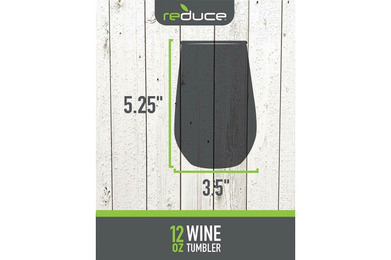 Stainless Steel Wine Cooler Set Opaque Gloss Denim by Reduce 3 Pack Blue