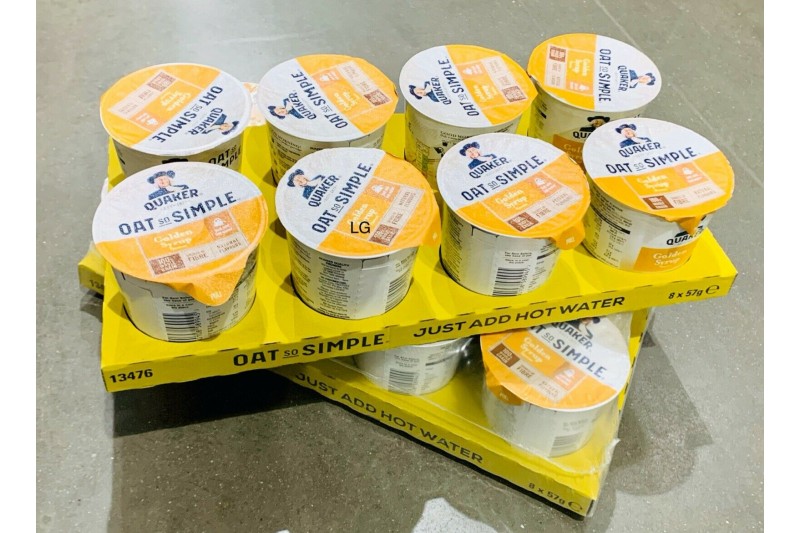 Quaker Oats So Simple Golden Syrup Porridge 16 x 45g Pots Just Add Water